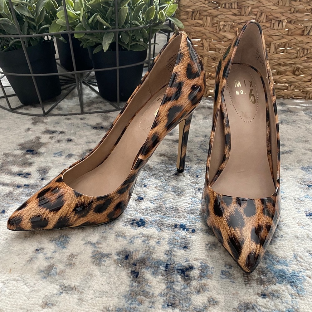 Leopard print heels